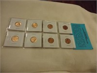 Set of 8 Uncirculated Mint Set Medallions