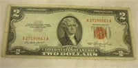 Old $2 US Red Seal Note