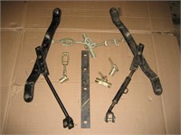 3 Point lift arms and drawbar for compact tractor