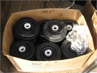 Lot of (20) 6 inch heavy duty solid wheels