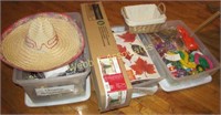 3 boxes of assorted holiday décor