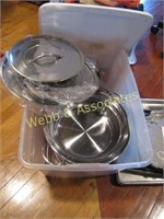 Silver service, baking trays, chafing disk and