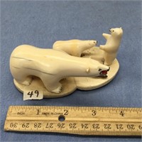 3 polar bears, a cow, 2 subs, and a seal; 4.5" in