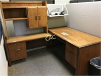 Legal  Desk w/Hutch, 66 x 82