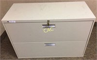 2 Drawer Legal File Cabinet, Metal 42" HON