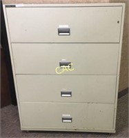 Schwab 5000 4 dr L Fireproof File Cabinet, 43"