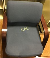 Navy Cloth Guest Chairs