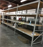 Industrial Shelving Unit, 4 Sections, 118 x 96 x 4