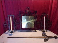 Replica Spanish Sword & Wrought Iron Decor