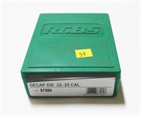 RCBS decap die: .22-25 Cal., P/N 87580, new