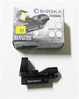 Barska electric sight multi reticle sight in box