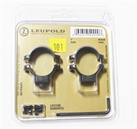 Leupold 4990 1" medium gloss standard rings, new
