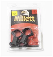 Millett 1" extra high AR-15 rings, flat top matte,
