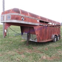 1988 Rawhide GN livestock trailer, 16ft w/tittle