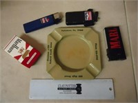 Vintage Ashtray, Lighters, Marlboro Match Box