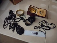 Lot of Black Jewelry & More
