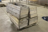 (4) WOODEN CRATES, APPROX 19"X40"X19"