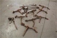 ASSORTED RATCHETING LOAD BINDERS, CHAIN AND