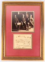 Giacomo Puccini Opera Composer 1910 Signature