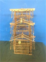 WOOD BIRD CAGE