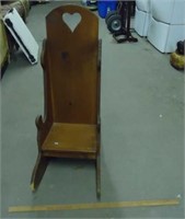 Wooden "Trouble Chair" Rocker