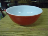 Large RED Pyrex Primary Color Bowl