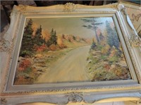 Original oil on board by M. Roth