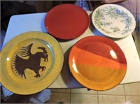 Selection of stoneware plates
