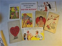 8 vintage postcards