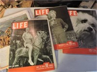 33 Life magazines from 1940s