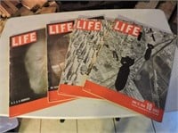 30 Life magazines from 1940s