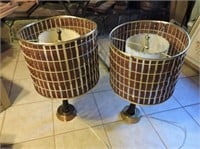 Pair of mid century modern lamps