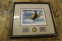 PHEASANT FOREVER PRINTS, WITH STAMPS AND