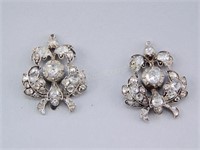 Georgian Era Rose Cut Diamond Earrings