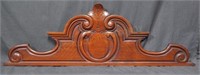 Carved Mahogany Victorian Crown.Pediment