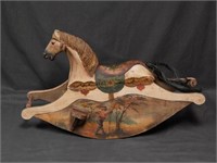 Hand Painted Wood Rocking Horse