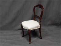 Doll Size Victorian Style Balloon Back Chair.Frenc