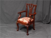Doll Size (?) Chippendale Arm Chair.