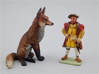 Austrian Cold Painted Fox & King Henry VIII Figure