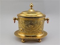 Antique Brass Tea Caddy.Biscuit Box
