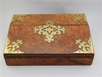 Antique Walnut.Brass Writing Desk.Box.Slope