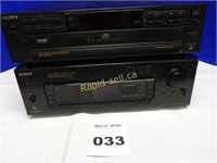 Sony Audio/Video Unit and Sony CD Player