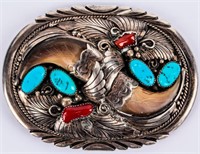 Jewelry Sterling Silver Bear Claw Belt Buckle