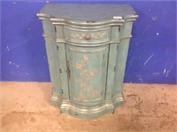 BLUE FLORAL DECORATED CABINET