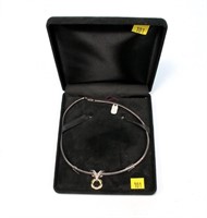 18"  sterling silver Omega necklace