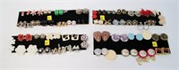 Lot, assorted costume jewelry earrings