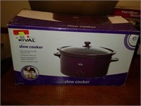 Royal PURPLE Rival 7 Qt Slow Cooker Crock Pot
