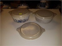 Vintage Pyrex Dishes with Lids