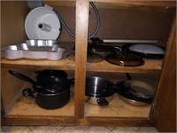Estate Cabinet of Misc Cookware
