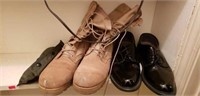 Estate lot of a pair of boots, dress shoes, etc.